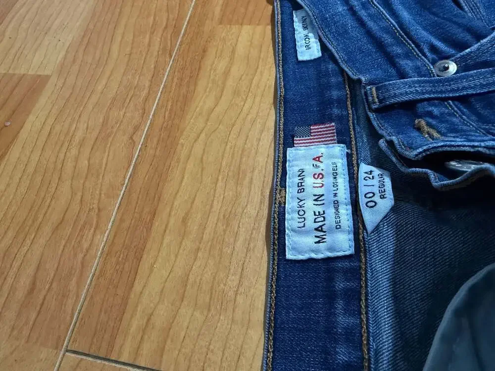 Lucky Brand Brook Skinny Jeans with Hand-Sewn Patterned Patches